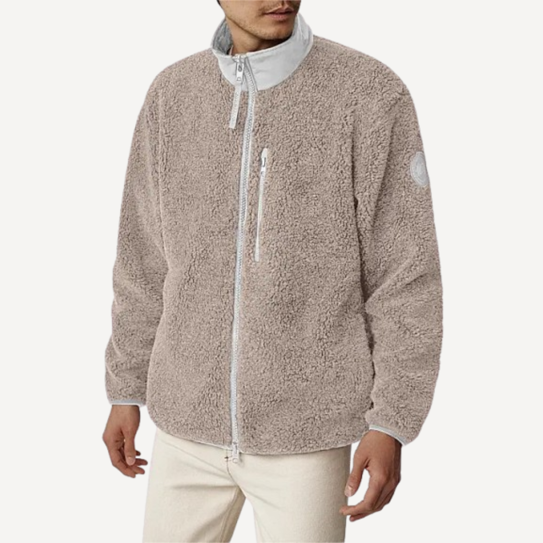 Canada Goose Men’s Kelowna Fleece Tan Full Zip