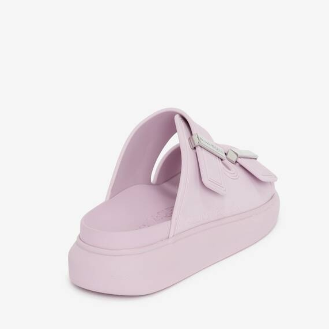 Alexander McQueen Pink Rubber Slides