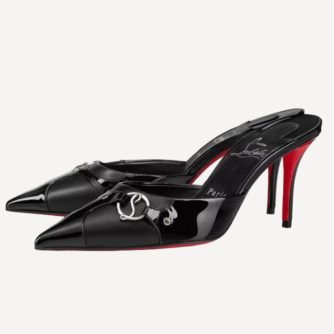 Christian Louboutin CL 90s Black Mules