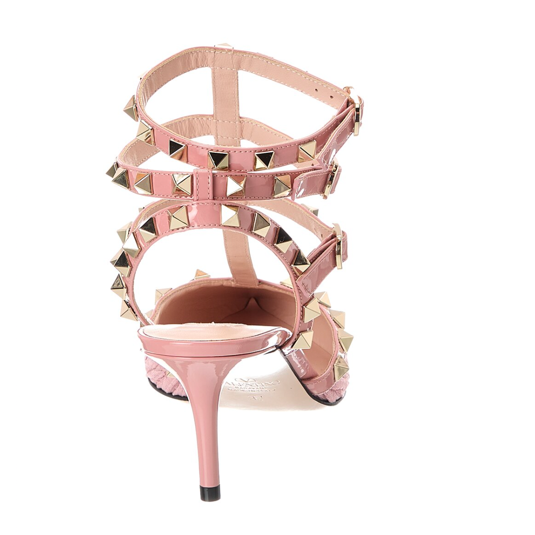 Valentino Velvet Pink Rockstud Heels
