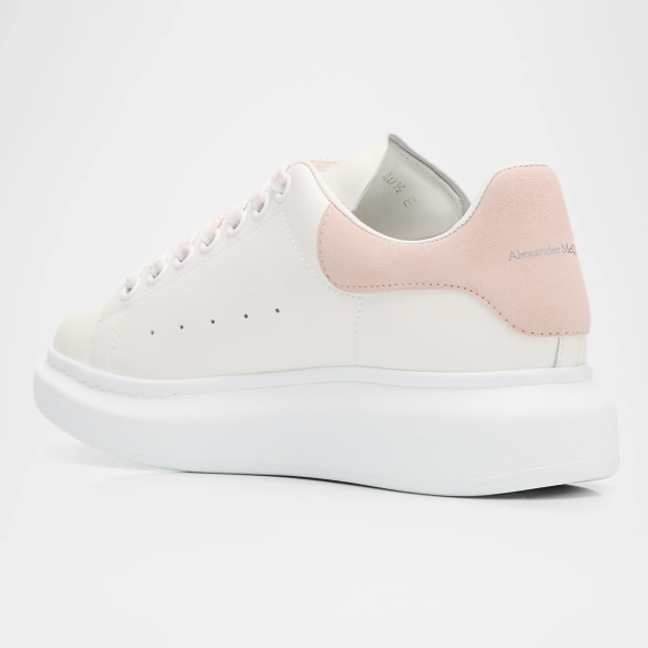 Alexander McQueen White Chunky Sneakers Pink
