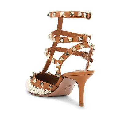 Valentino Woven Rockstud Heels