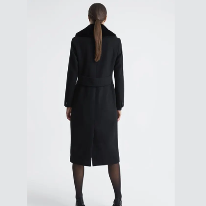 Reiss Laurie Black Coat