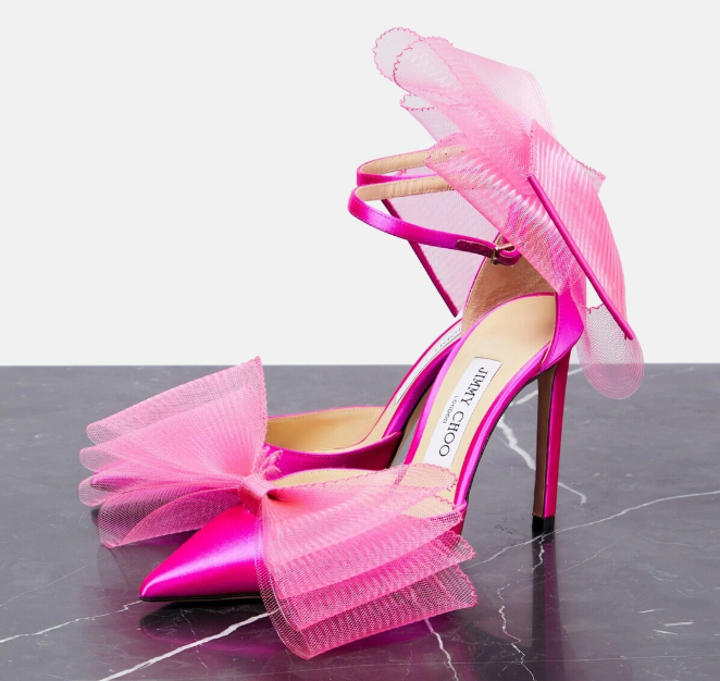 Jimmy Choo Pink Bow Pumps