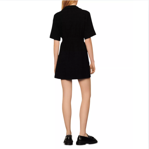 Sandro Alize Black Knit Dress