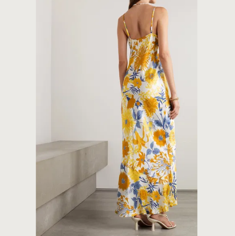 Reformation Joana Silk Dress