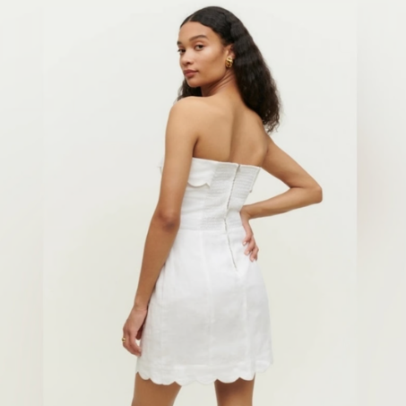 Reformation Isles Linen Mini Dress