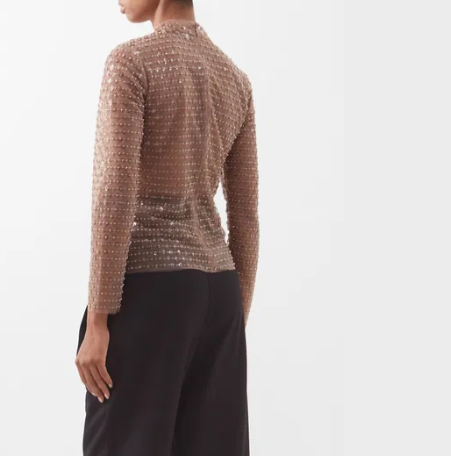 Self Portrait Mesh Top