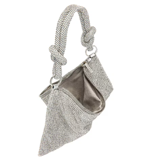 Cult Gaia Hera Nano Silver Embellished Shoulder Bag