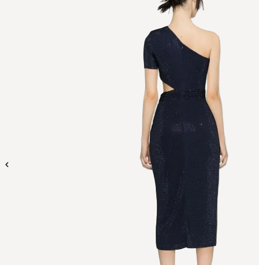 Self Portrait Navy Beaded Dress