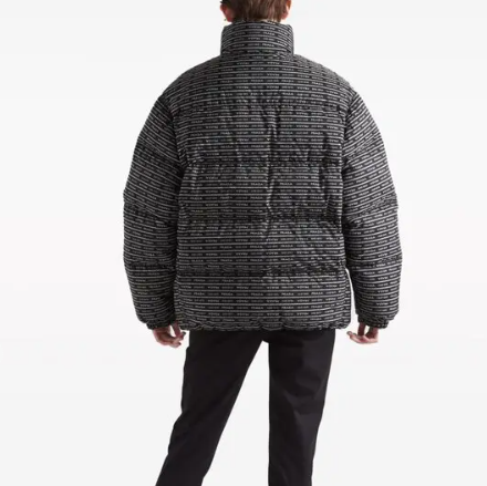 Prada Black Logo Re-Nylon Down Jacket