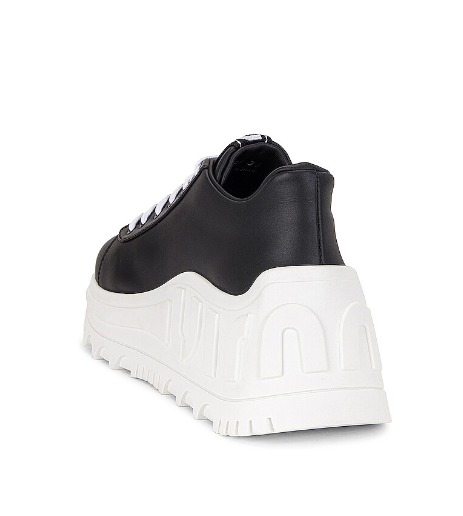Miu Miu Platform Logo Black Sneakers