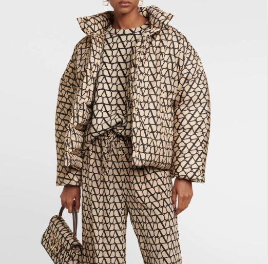 Valentino Puffer Logo Coat