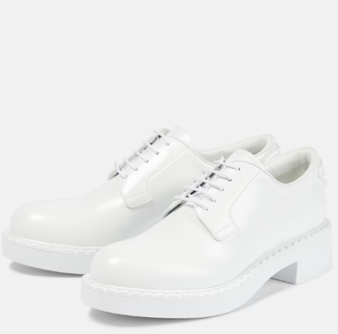 Prada White Oxfords
