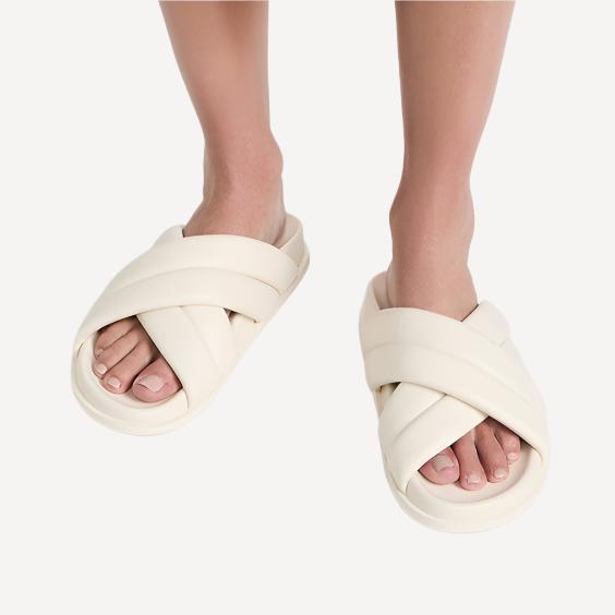 Anine Bing Lizzie Slides Ivory