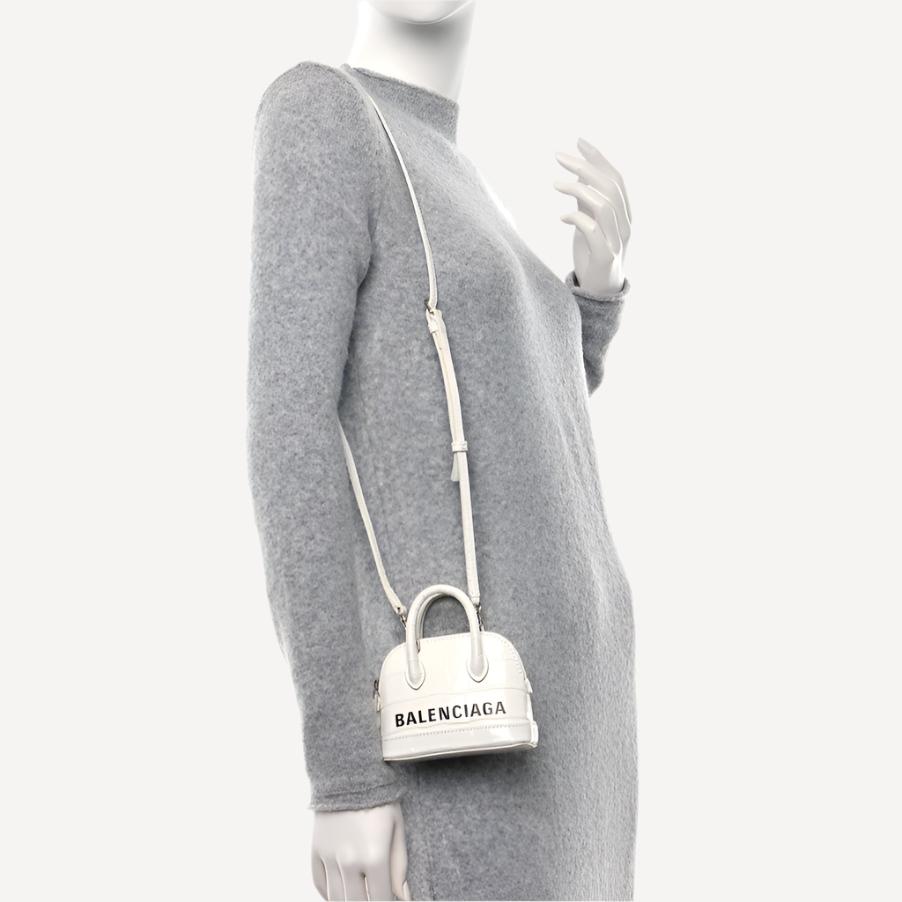 Balenciaga Ville Top Mini Bag White