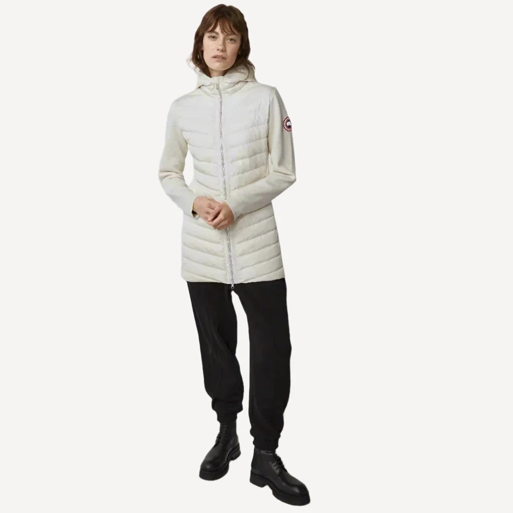 Canada Goose Hybridge Knit Hooded Jacket Cottongrass