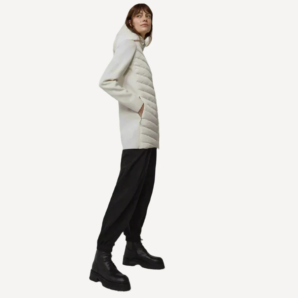 Canada Goose Hybridge Knit Hooded Jacket Cottongrass