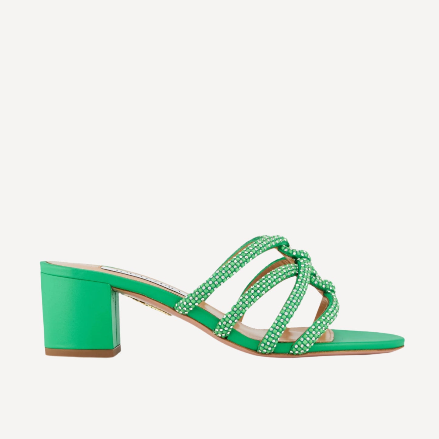 Aquazzura Moondust Color Palm Green Sandal 50