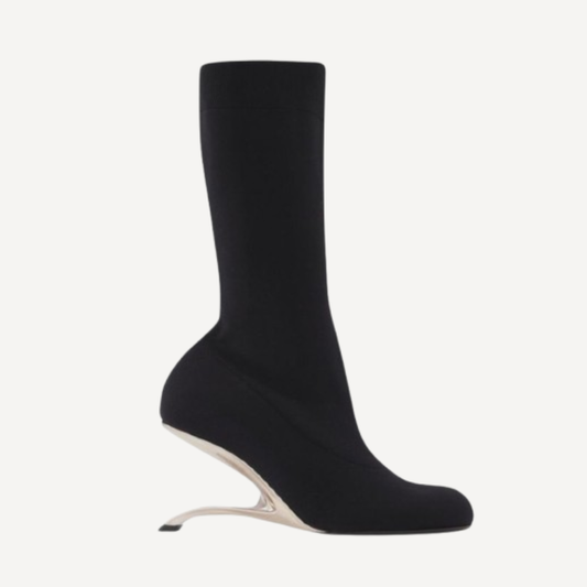 Alexander McQueen Fabric Bootie Heel