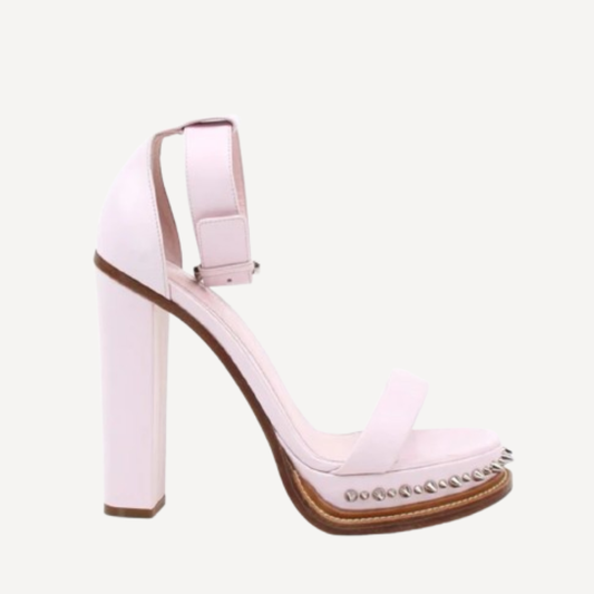 Alexander McQueen Pink Platform Sandals