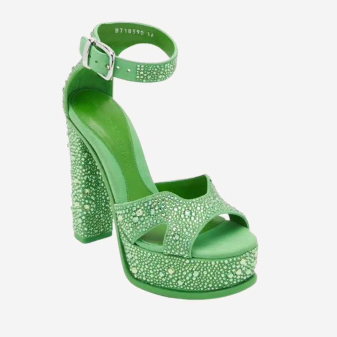 Alexander McQueen Crystal Platform Heels