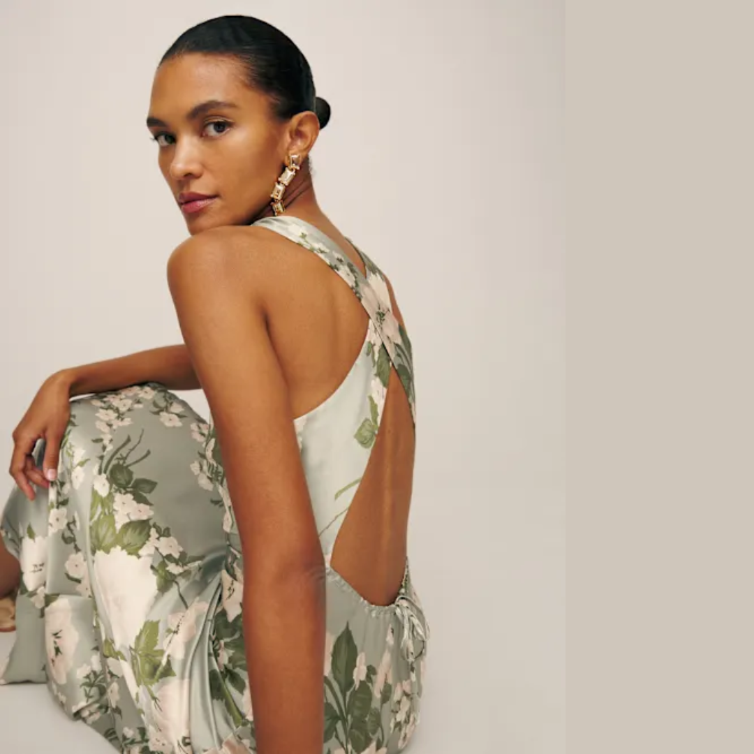 Reformation Veria Tarragon Dress