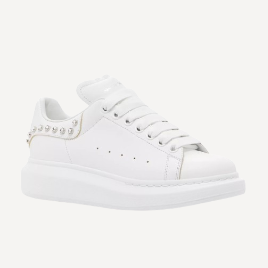 Alexander McQueen White Studded Sneaker