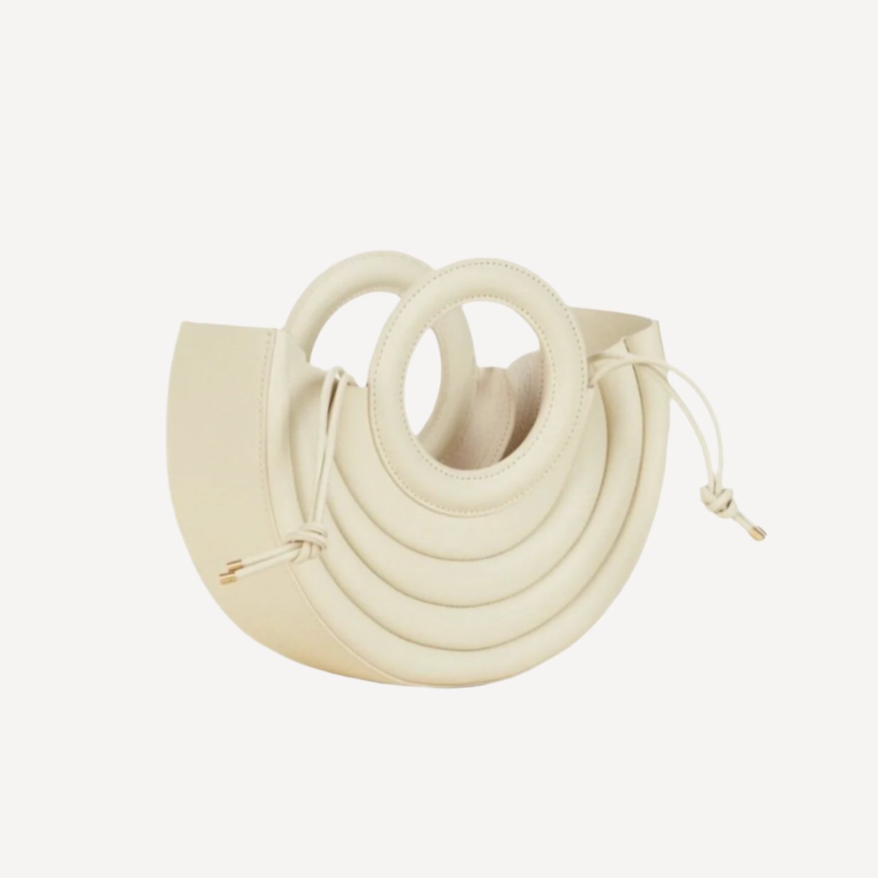 Cult Gaia Amelia Off White Mini Top Handle Handbag