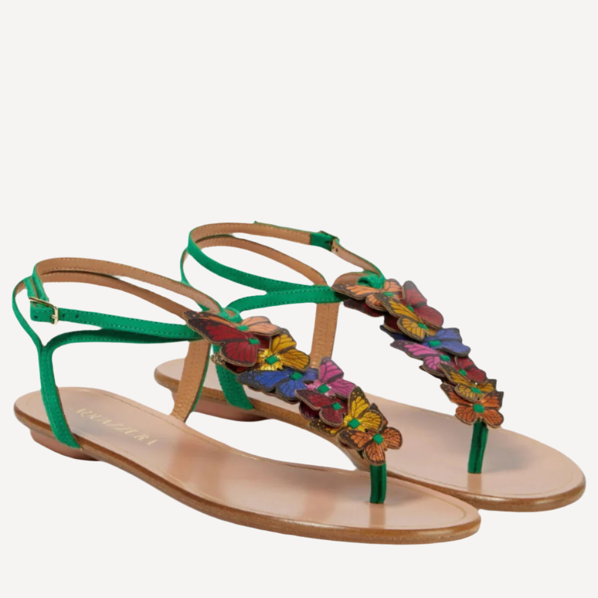 Aquazzura Papillon Sandal Flat Butterflies