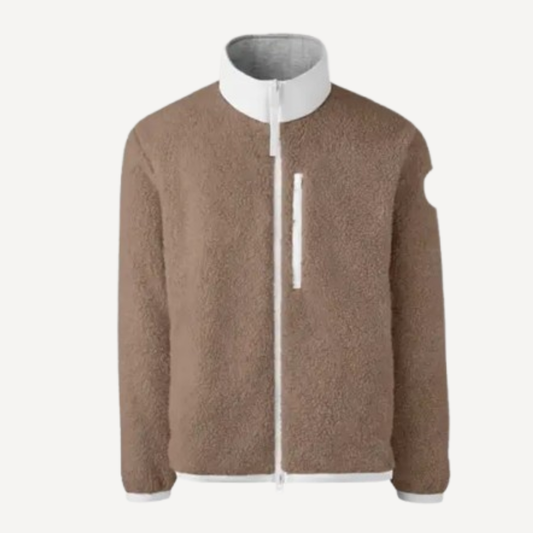 Canada Goose Men’s Kelowna Fleece Tan Full Zip