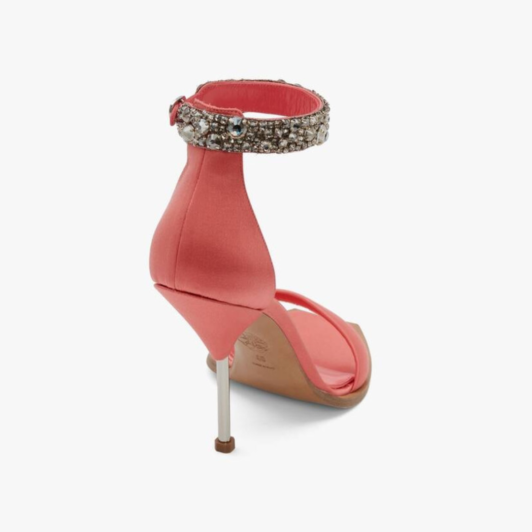 Alexander McQueen Embellished Pink Sandals