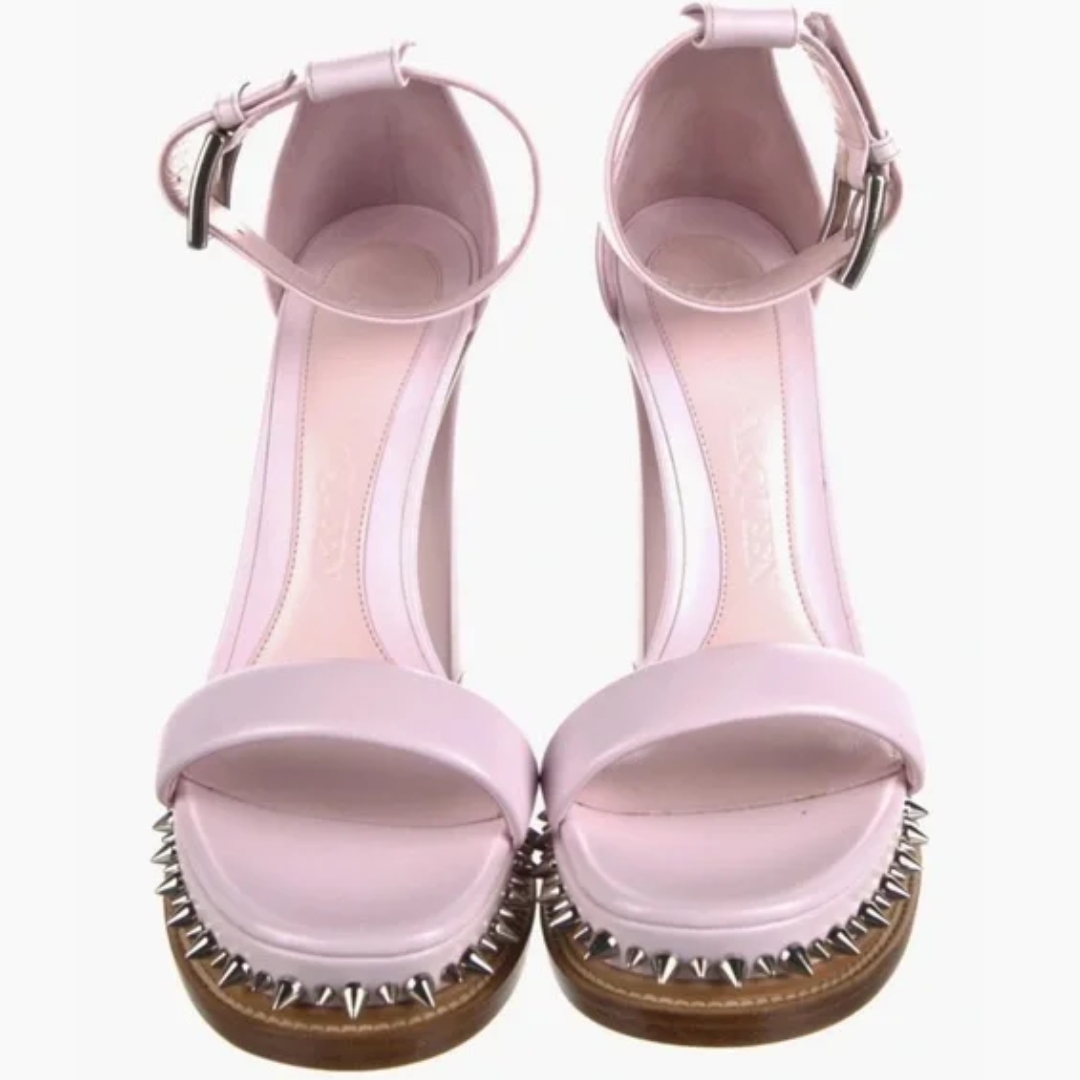 Alexander McQueen Pink Platform Sandals