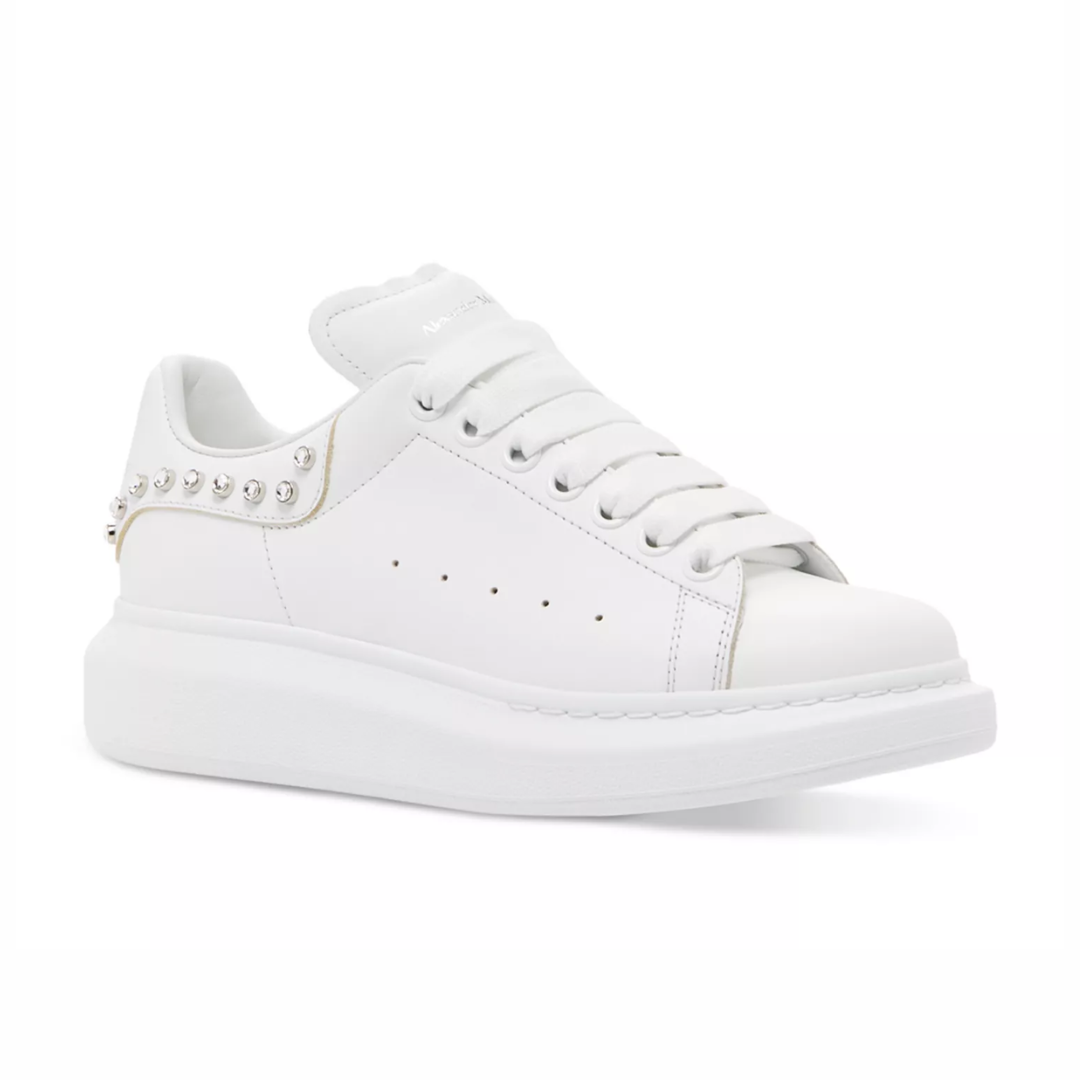 Alexander McQueen White Studded Sneaker