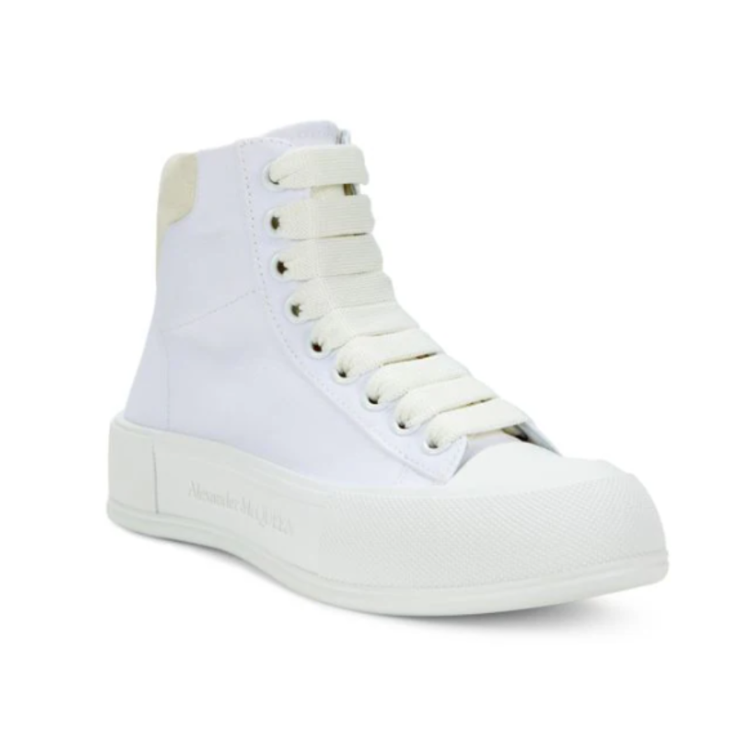 Alexander McQueen White High Top Sneaker