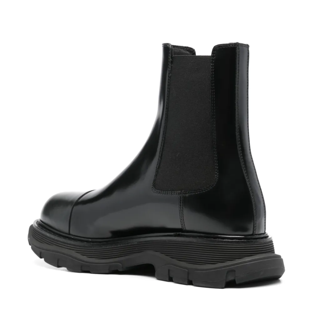 Alexander McQueen Black Chlelsea Ankle Boots