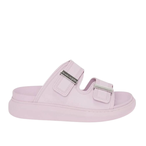 Alexander McQueen Pink Rubber Slides