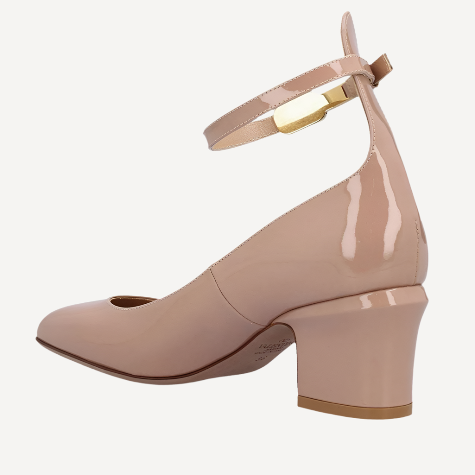 Valentino Tan-Go 60mm Nude Patent Pump