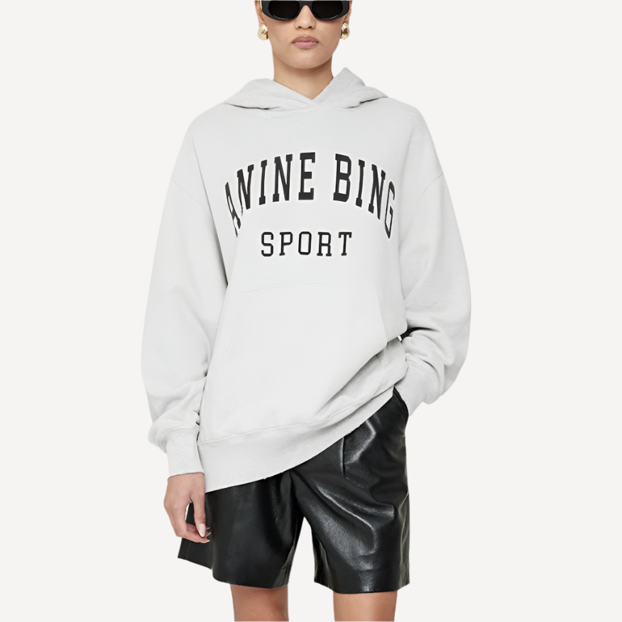 Anine Bing Alto Hoodie Grey Melange