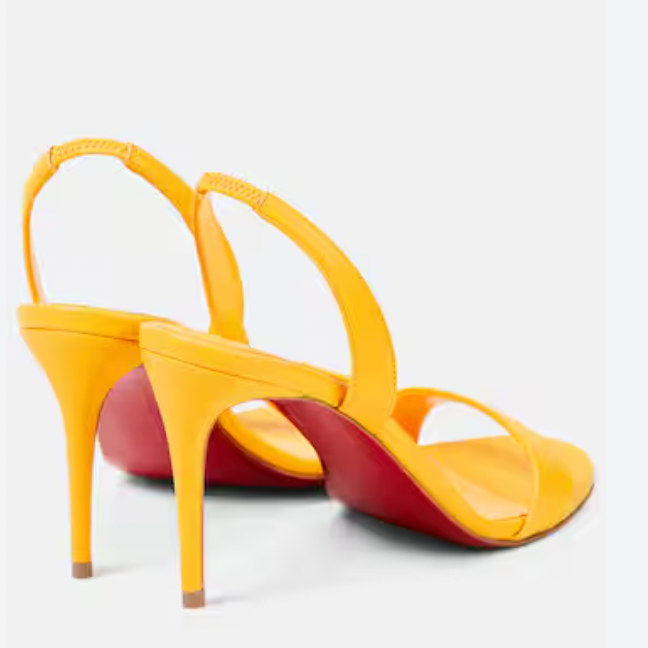Christian Louboutin O Marilyn Yellow 85 Sandals Heels