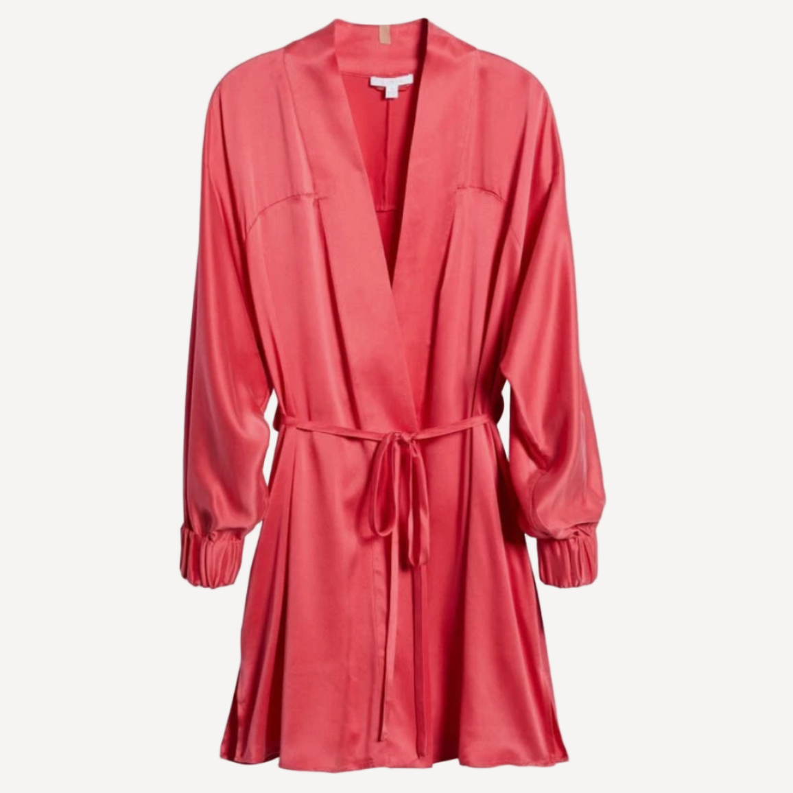 Lunya Washable Silk Robe Energized Pink