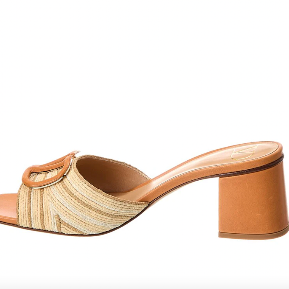 Valentino VLogo Block Heel Sandals