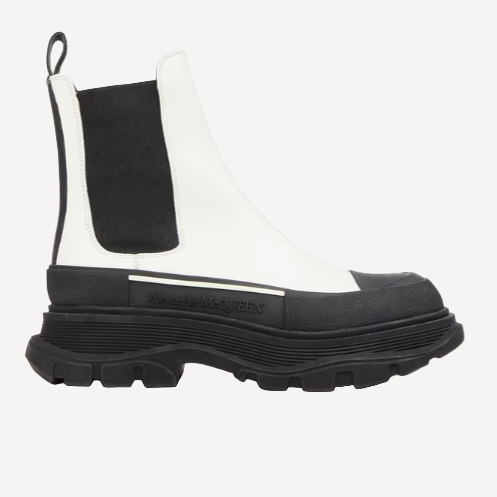 Alexander McQueen Slick Chelsea Boots White