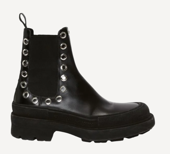 Alexander McQueen Studded Black Bootie