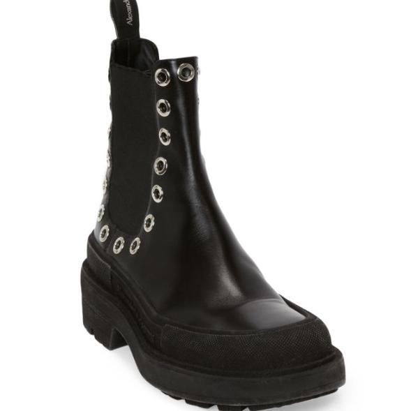 Alexander McQueen Studded Black Bootie