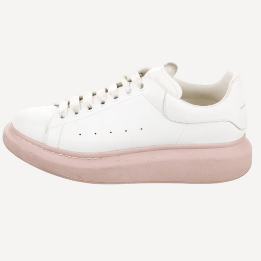 Alexander McQueen White Pink Sole Sneaker