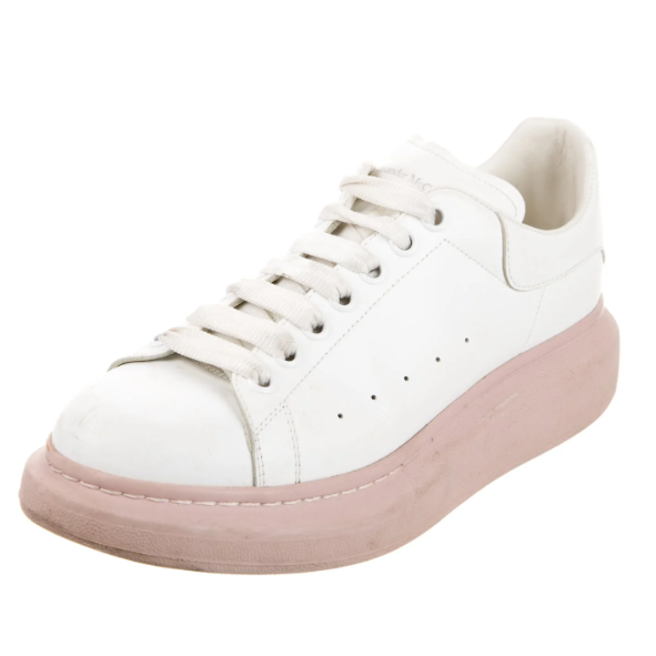 Alexander McQueen White Pink Sole Sneaker