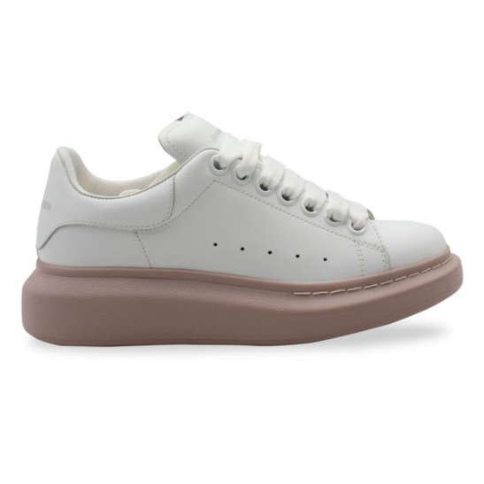 Alexander McQueen White Pink Sole Sneaker
