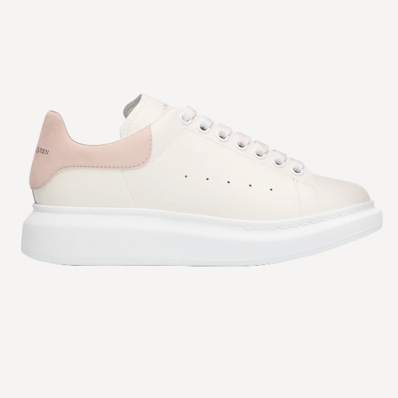 Alexander McQueen White Chunky Sneakers Pink