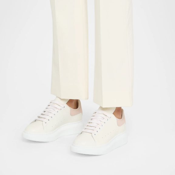 Alexander McQueen White Chunky Sneakers Pink